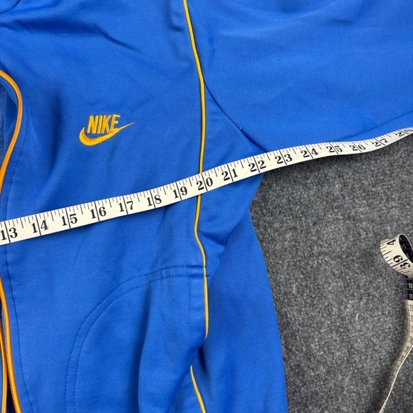 NIKE Mens Vintage Blue/Yellow Track Jacket size: Large - Picture 7 of 8